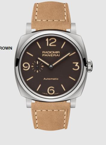 Panerai Radiomir 45mm Replica Watch PAM00619 SCAMOSCIATO BROWN